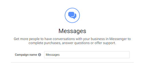Messages via Messenger