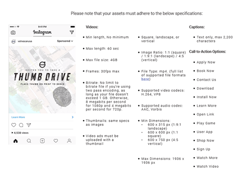 Instagram Video Ads Specification