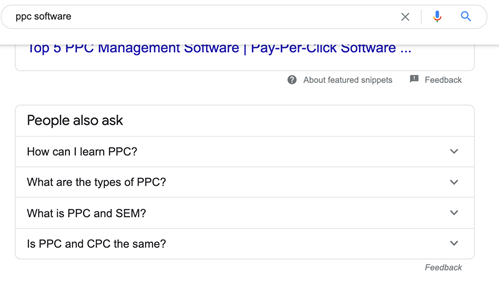 'People Also Ask' - Questions Examples
