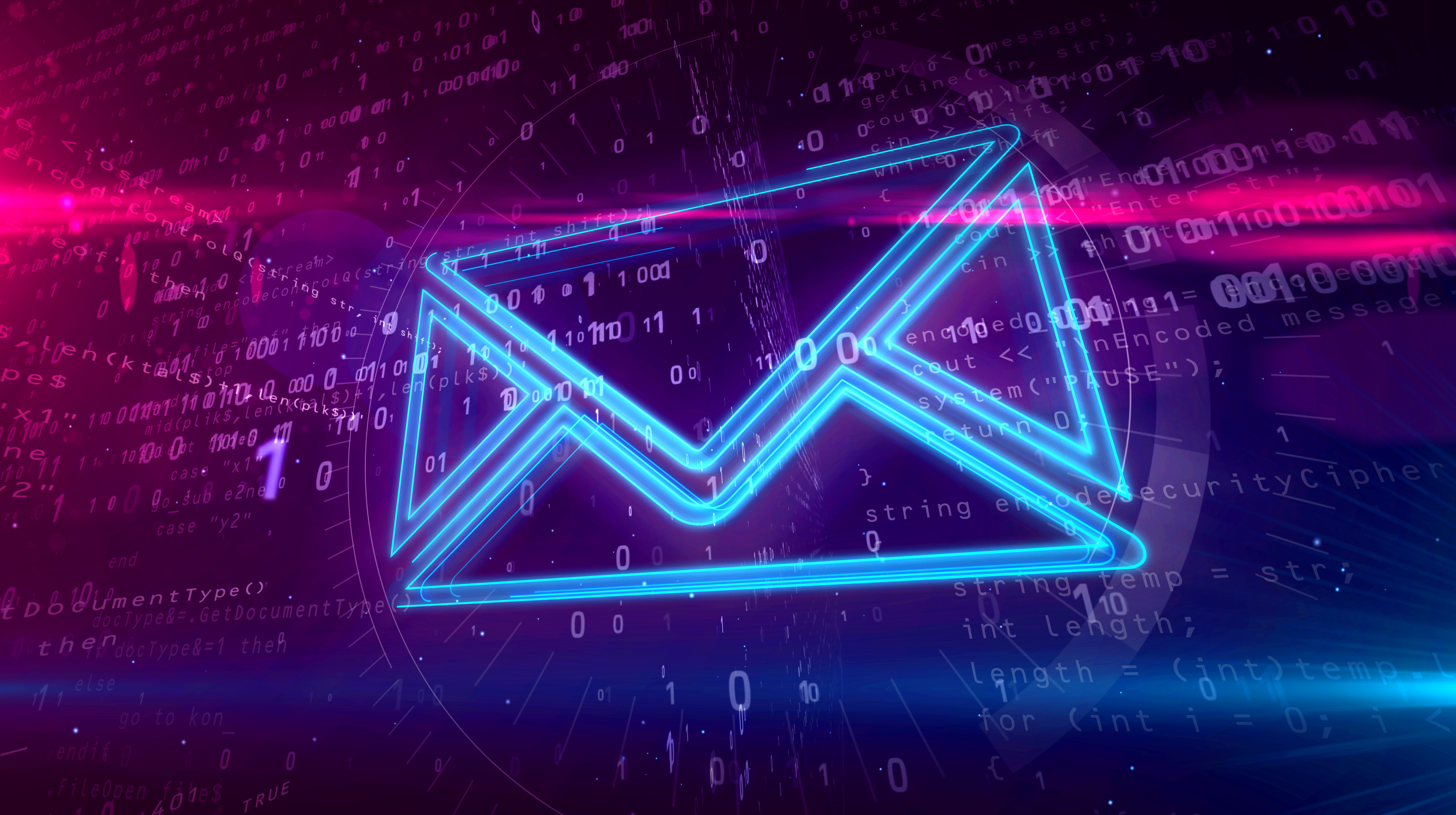 Email – digital communications concept 3D illustration